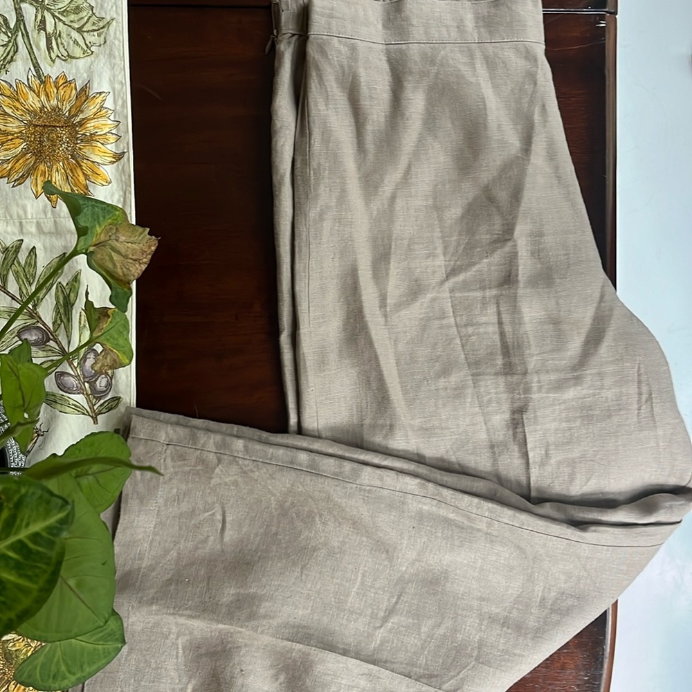 For Cynthia wide leg linen pants